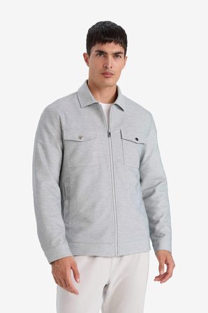 DeFacto Slim Fit Astarlı Fermuarlı Cepli Mevsimlik Mont D7533AX26SPGR221