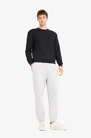 Regular Fit Beli Bağcıklı Fermuar Cepli Paçası Lastikli Eşofman Altı