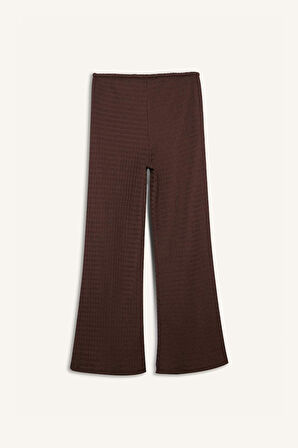 Wide Leg Cepli Normal Bel Standart Boy Bürümcük Pantolon