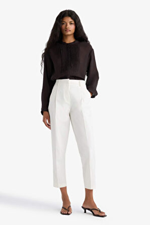 Oversize Geniş Kalıp Hakim Yaka Tensel Uzun Kollu Gömlek