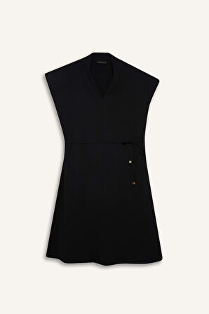 Regular Fit V Yaka Elbise