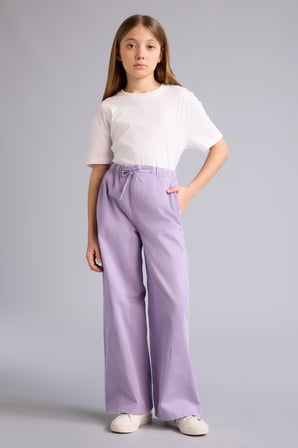 DeFacto Wıde Leg Gabardin Pantolon Kız Çocuk G0607A826SMPR143