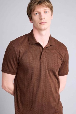 DeFacto Regular Fit Polo Yaka Kısa Kollu Triko Tişört C4140AX26SMBN271