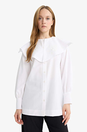 Relax Fit Poplin Uzun Kollu Tunik