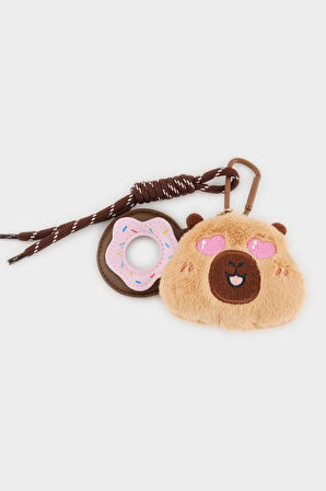 Kadın Sincap Temalı Charm Anahtarlık