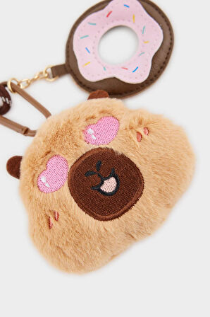 Kadın Sincap Temalı Charm Anahtarlık