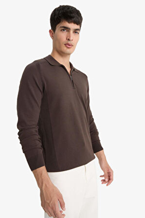 Standart Fit Polo Yaka Triko Kazak