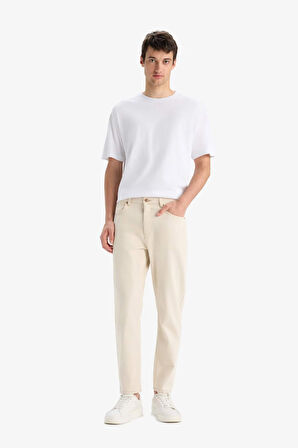 DeFacto %100 Pamuk 90's Slim Fit Dar Kalıp Yüksek Bel Dar Paça Jean Pantolon E1370AX25SMBG714