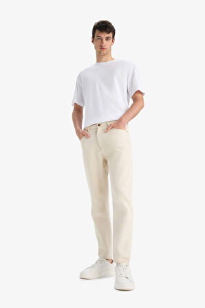 DeFacto %100 Pamuk 90's Slim Fit Dar Kalıp Yüksek Bel Dar Paça Jean Pantolon E1370AX25SMBG714