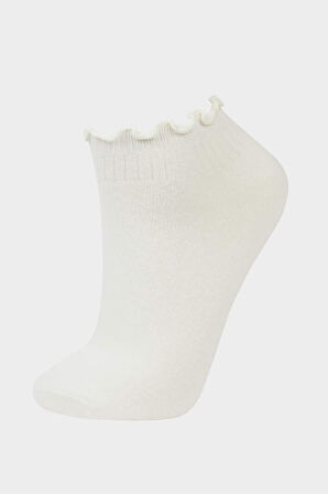 Kadın 3'lü Pamuklu Patik Çorap