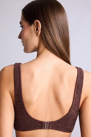 Regular Fıt Bürümcük Bikini Üstü