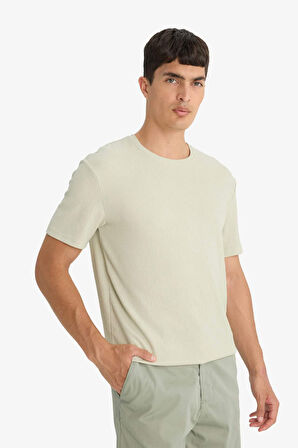 Regular Fit Bisiklet Yaka Kısa Kollu Tişört