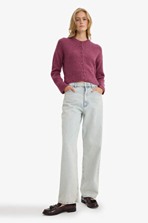 Regular Fit Bisiklet Yaka Hırka