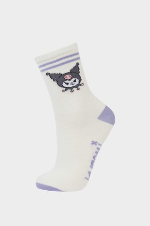 DeFacto Hello Kitty 3'lü Pamuklu Uzun Çorap Kız Çocuk F6704A8NSKR1