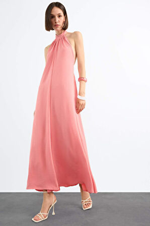 Boyundan Bağlamalı Geniş Paça Uzun Tulum