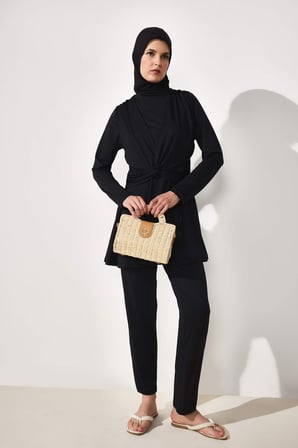 DeFacto Regular Fıt 5'li Siyah Burkini Mayo G7445AX26HSBK27