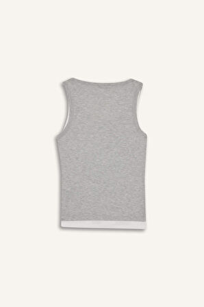 Regular Fit V Yaka Fitilli Kaşkorse Atlet