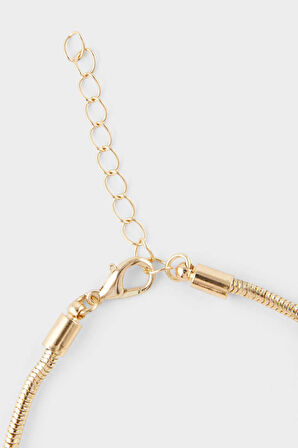 Kadın Fil Charmlı Gold Kolye