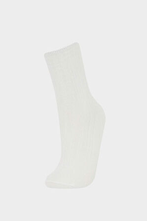 Kadın 5'li Pamuklu Uzun Çorap