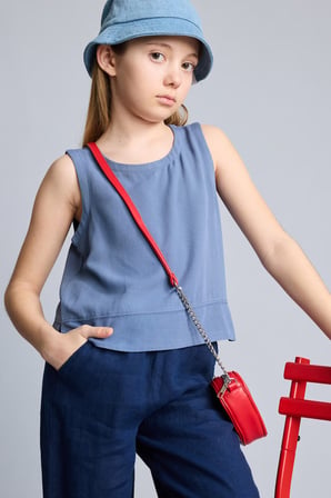 DeFacto Kısa Kollu Bluz Kız Çocuk H1210A826SMIN245