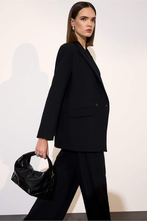 DeFacto Oversize Blazer Ceket G9099AX26SPBK81