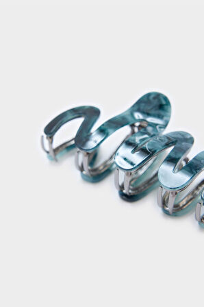 Kadın Mavi Mandal Toka