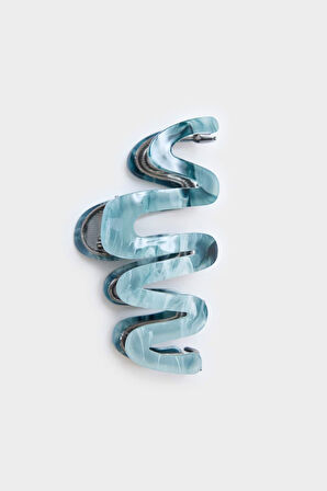 Kadın Mavi Mandal Toka