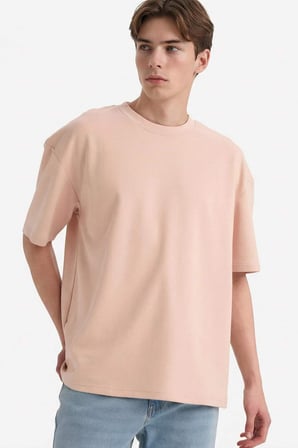 DeFacto Pamuklu Nefes Alabilen Oversize Tişört X3926AZ26SPPN287