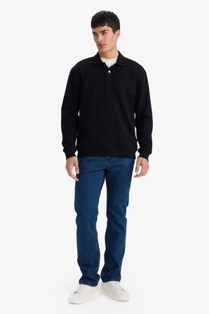 DeFacto Pamuklu Regular Fıt Sweatshirt F9324AX26SPBK81