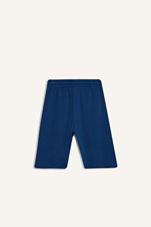 Regular Fit Normal Bel Düz Paça Bermuda Şort