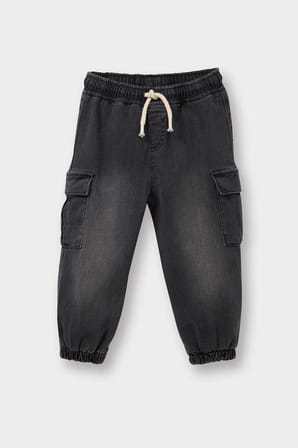 DeFacto %100 Pamuk Jogger Fit Jean Pantolon Erkek Bebek G6143A526SPNM55