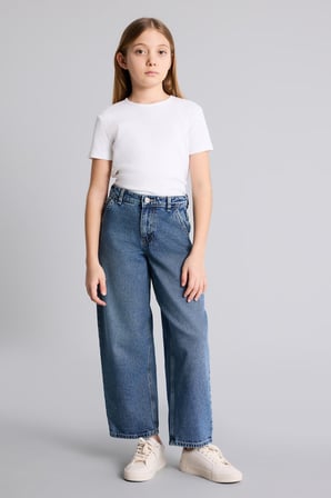 DeFacto Baggy Fıt Geniş Paça Jean Pantolon Kız Çocuk G4650A826SMNM28