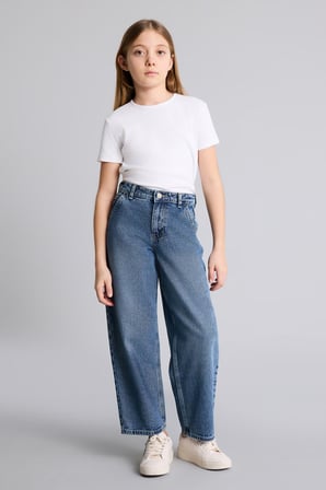 DeFacto Baggy Fıt Geniş Paça Jean Pantolon Kız Çocuk G4650A826SMNM28