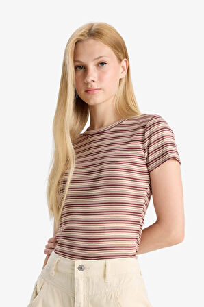 Coool Fitted Ribana Kısa Kollu Tişört