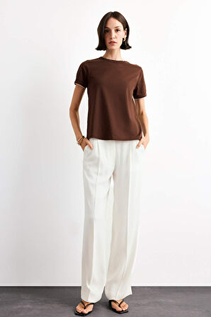 Bisiklet Yaka Kısa Kollu Tişört