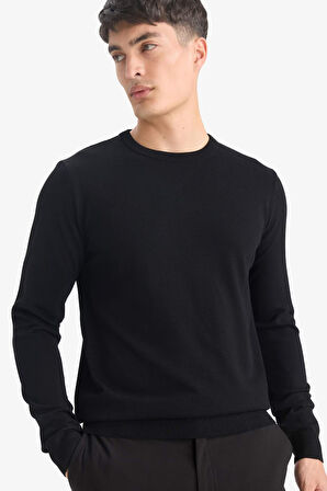 Regular Fit Bisiklet Yaka Triko Kazak