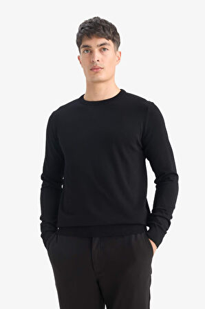 Regular Fit Bisiklet Yaka Triko Kazak