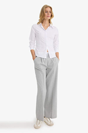 Fitted Bengalin Uzun Kollu Gömlek