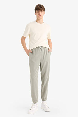 Regular Fit Beli Bağcıklı Cepli Jogger Eşofman Altı