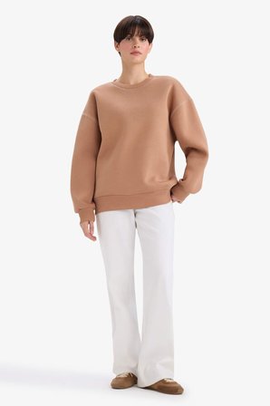 DeFacto Overshirt Fit Bisiklet Yaka Sweatshirt G3320AX25AUBN336