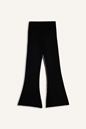 Kız Çocuk Beli Lastikli Flare Fit Pantolon