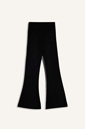 Kız Çocuk Beli Lastikli Flare Fit Pantolon
