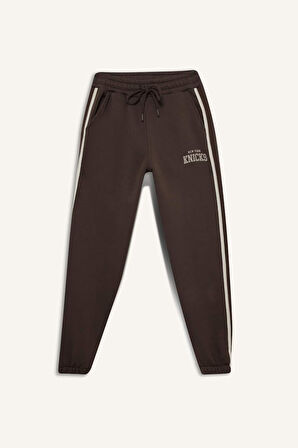 DeFactoFit NBA New York Knicks Cepli Jogger Paça Standart Boy Pantolon