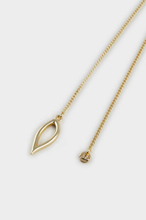 Reis x DeFacto 14 Ayar Altın Kaplama Twilight Spark Kadın Sallantılı Gold Damla Y Kolye