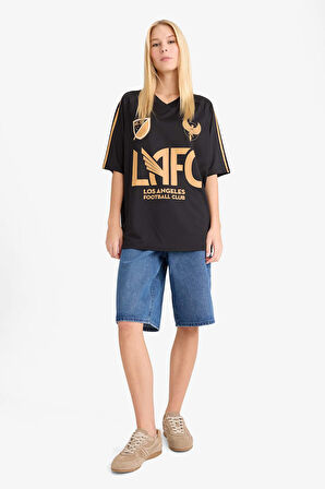 Coool MLS Oversize Geniş Kalıp Sırt Baskılı Kısa Kollu Tişört