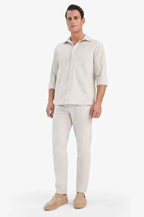 Slim Fit Düz Paça Pamuklu Jogger Pantolon