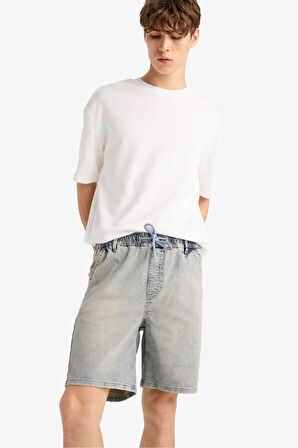 Relax Fit Jean Bermuda