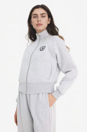 DeFacto Loose Fıt Baskılı Fermuarlı Sweatshirt G8117AX26SPGR256