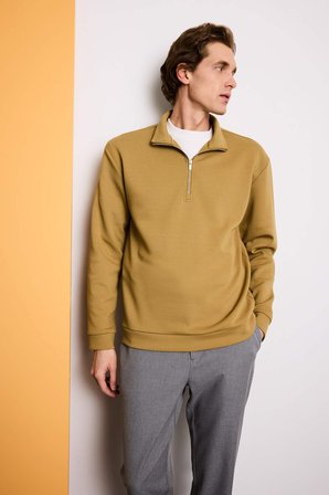 DeFacto Regular Fit Dik Yaka Sweatshirt F9855AX26SPKH502