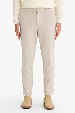 Regular Fit Düz Paça Chino Pantolon